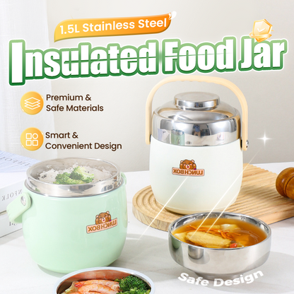 1.5L Stainless Steel Vacuum Insulated Food Jar