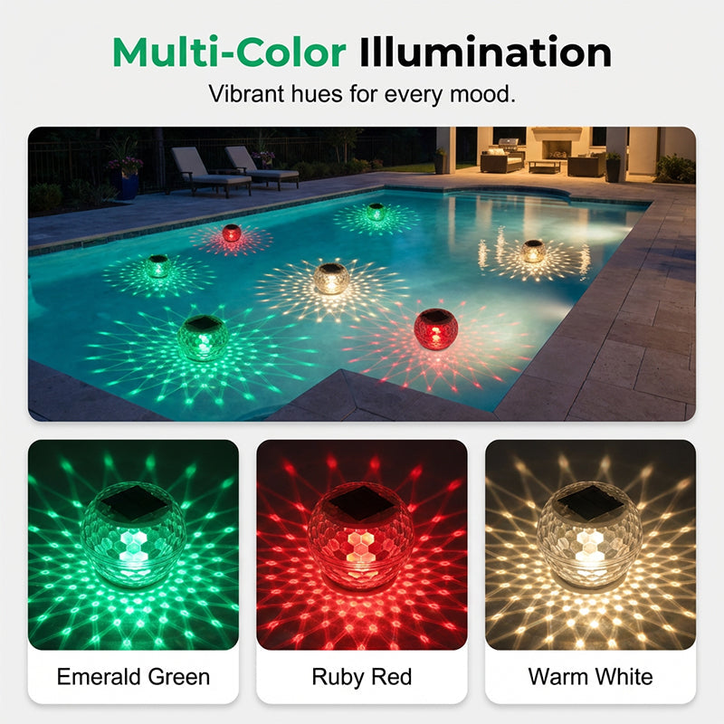 🔥New Hot Selling❤️‍🔥Solar-Powered Floating Pool Lights