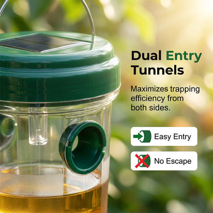 Solar Powered Hanging Wasp Trap